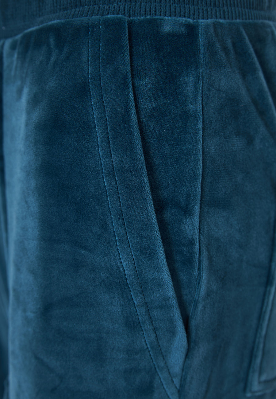 Pantaloni jogging evazați pentru femei, din velur