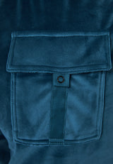 Pantaloni jogging evazați pentru femei, din velur