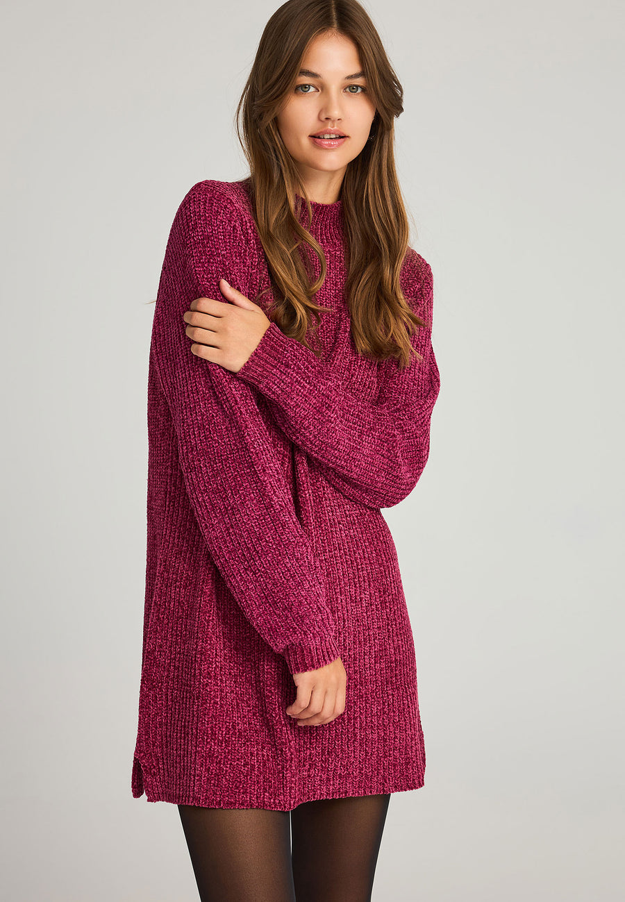 Knitted turtleneck dress