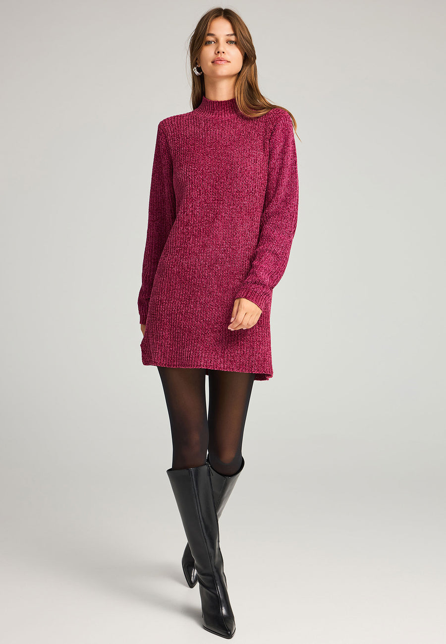 Knitted turtleneck dress