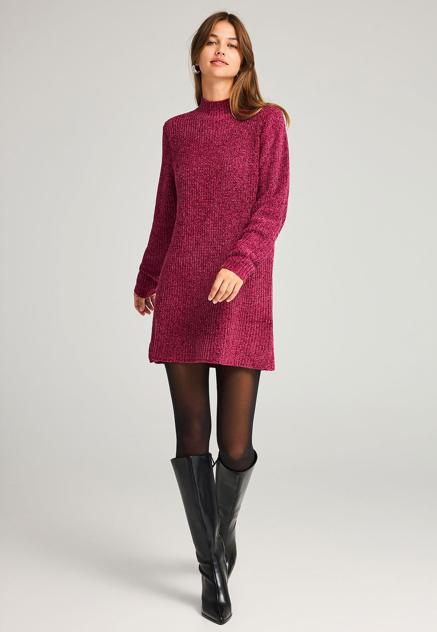 Knitted turtleneck dress