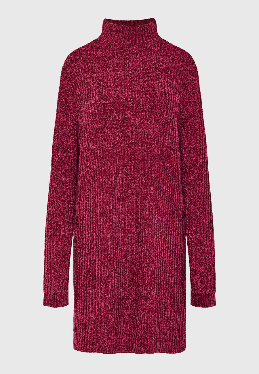 Knitted turtleneck dress