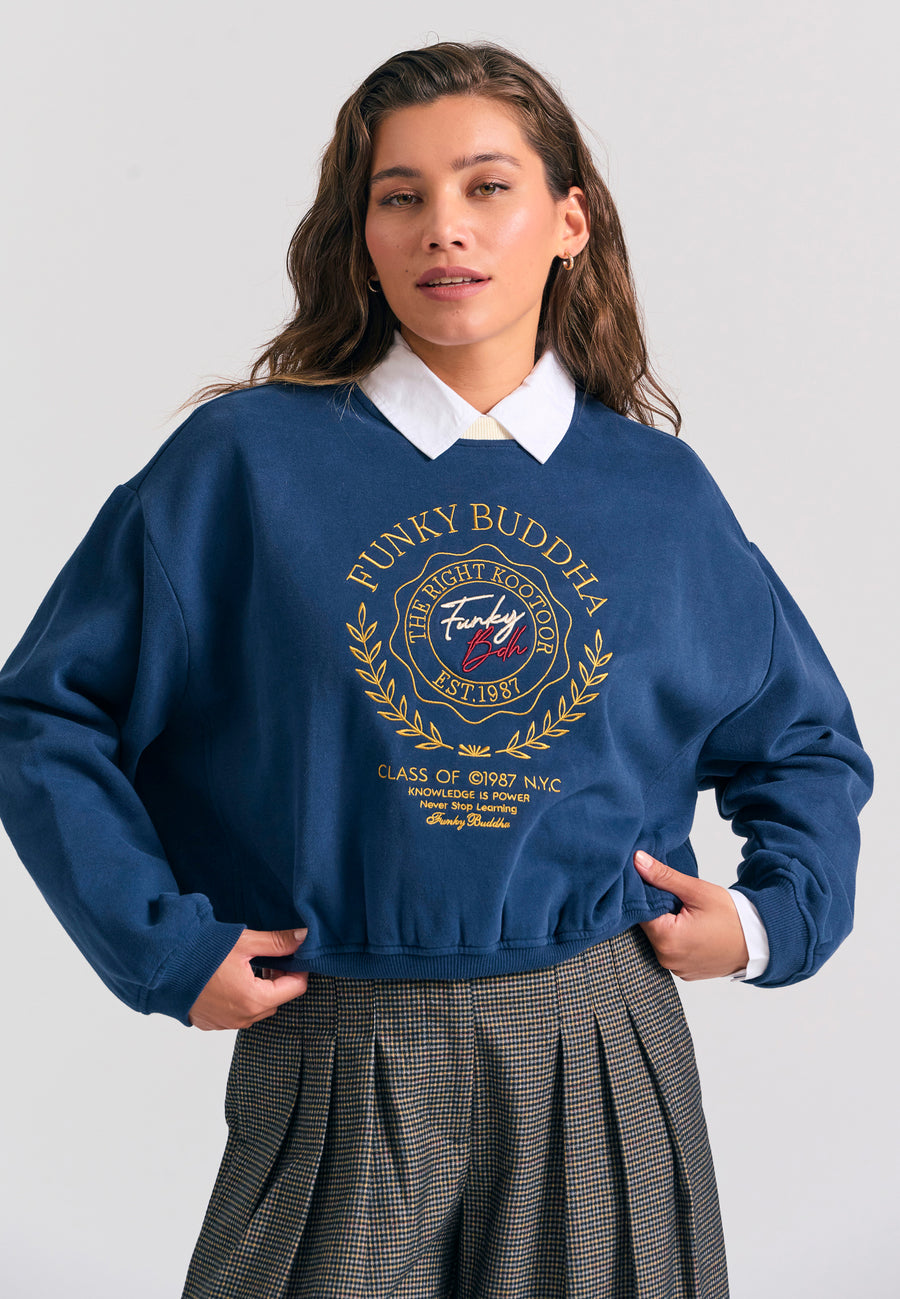 Hanorac de damă cu logo preppy