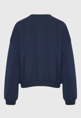 Hanorac de damă cu logo preppy