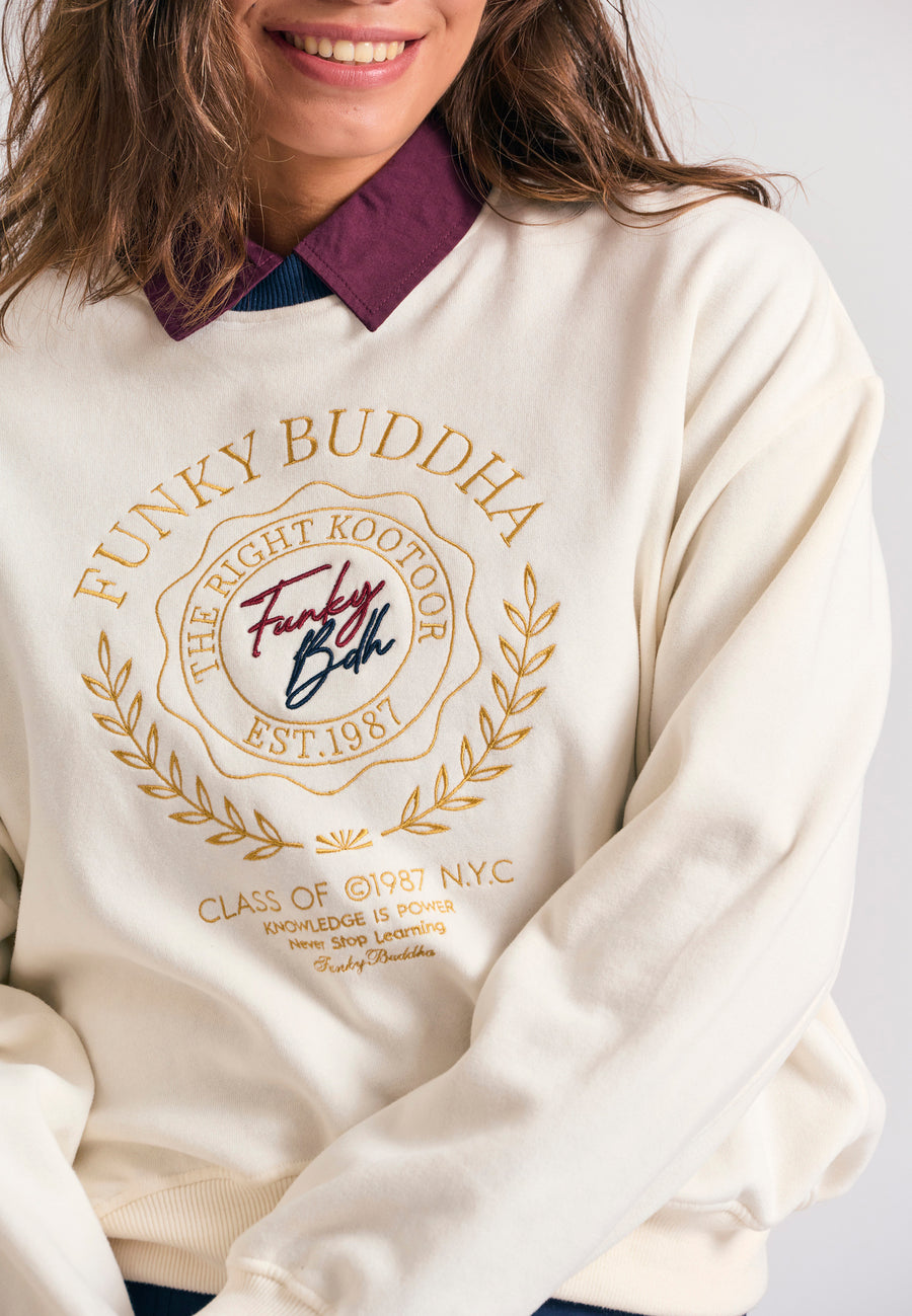 Hanorac de damă cu logo preppy