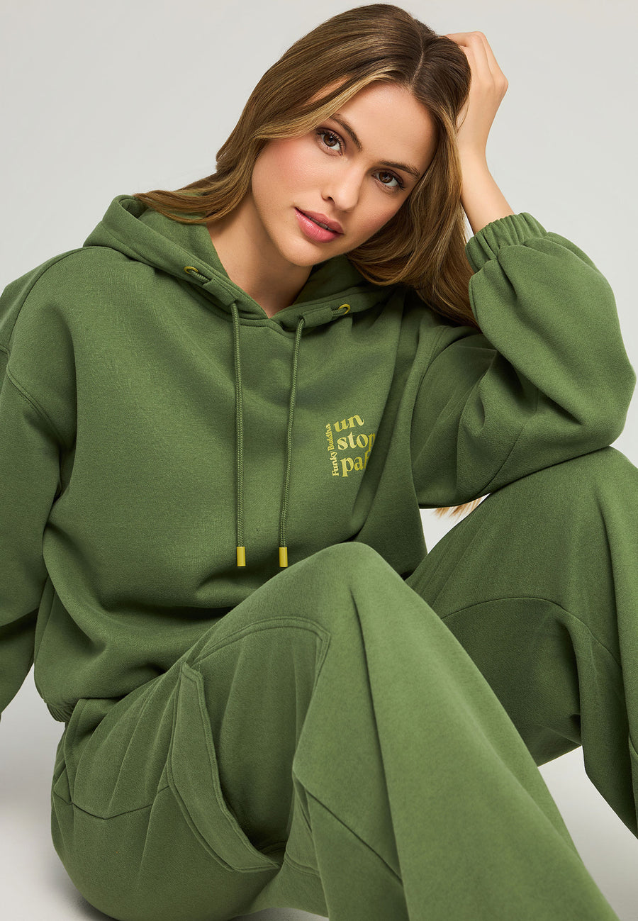 Hanorac cu imprimeu, croială relaxată