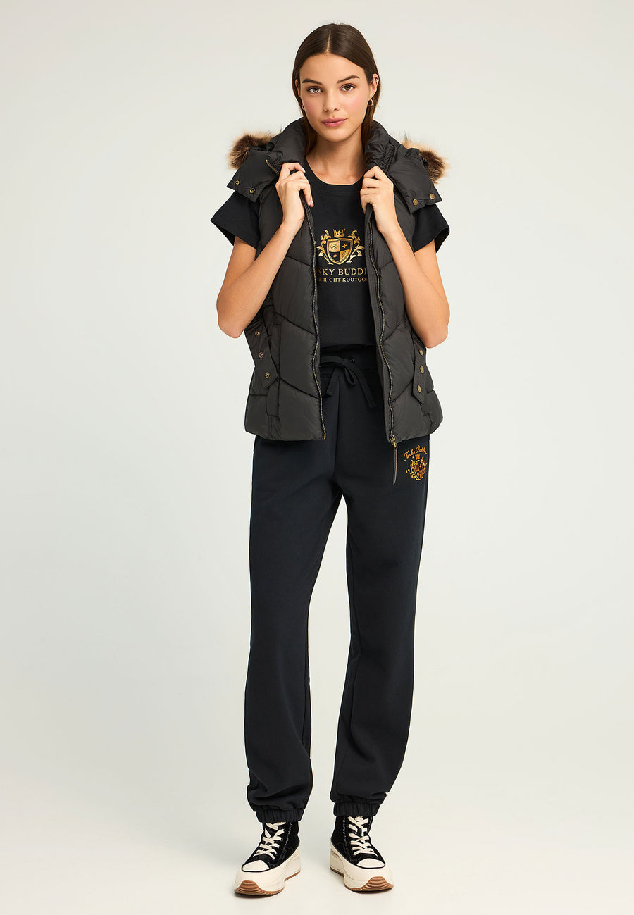 Pantaloni jogging de damă cu imprimeu Funky Buddha