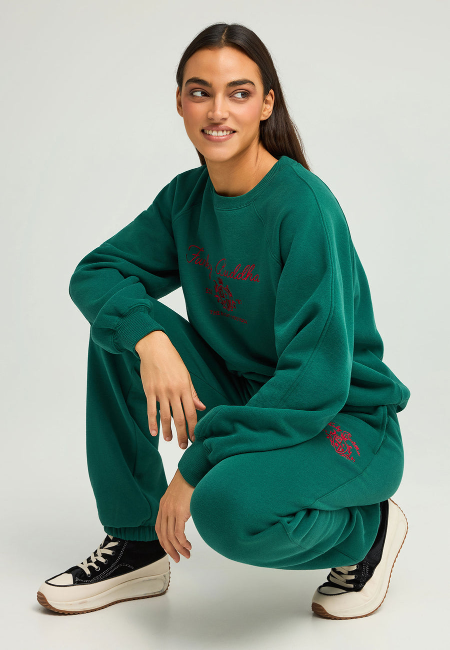 Pantaloni jogging de damă cu imprimeu Funky Buddha