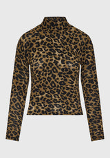 Top de damă cu imprimeu animal