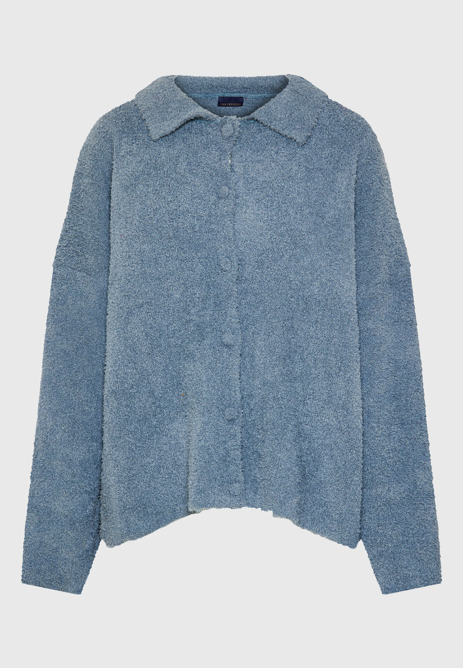 Cardigan din fleece pentru femei cu nasturi