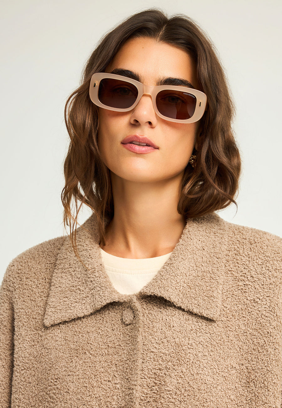 Cardigan din fleece pentru femei cu nasturi
