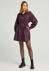 Rochie cămașă cu dungi