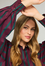 Rochie cămașă cu dungi