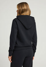 Hanorac cu fermoar și logo pentru femei