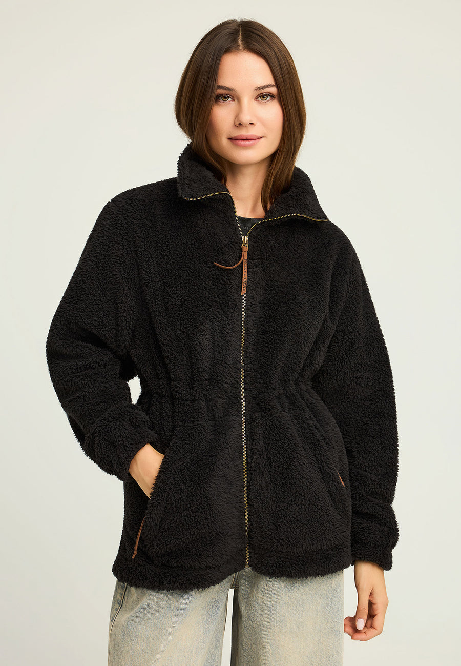 Hanorac cu fermoar din fleece pentru femei