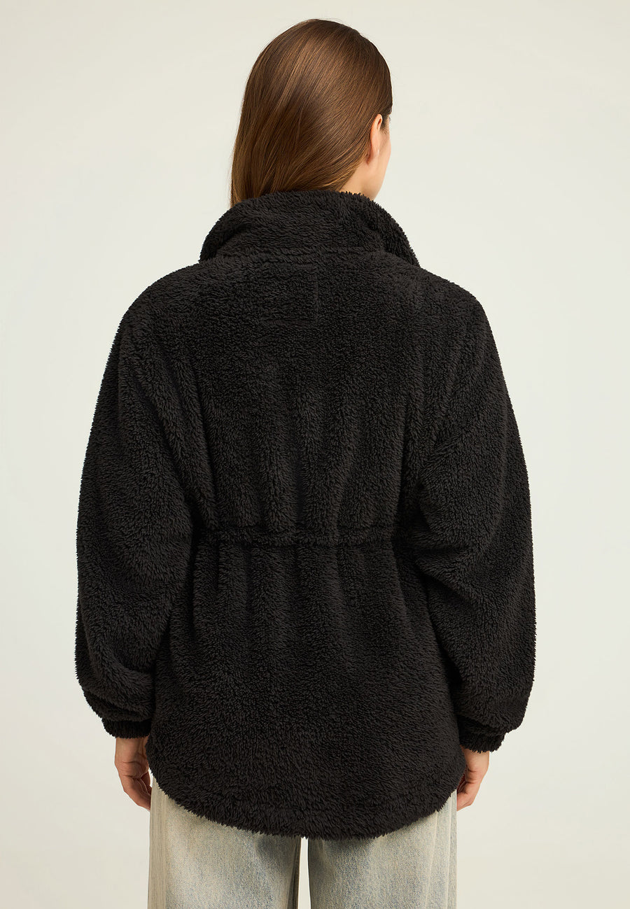 Hanorac cu fermoar din fleece pentru femei