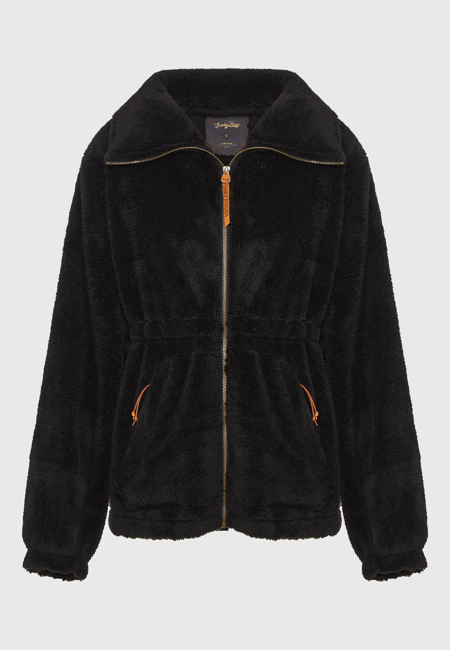 Hanorac cu fermoar din fleece pentru femei