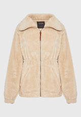 Hanorac cu fermoar din fleece pentru femei