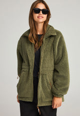 Hanorac cu fermoar din fleece pentru femei