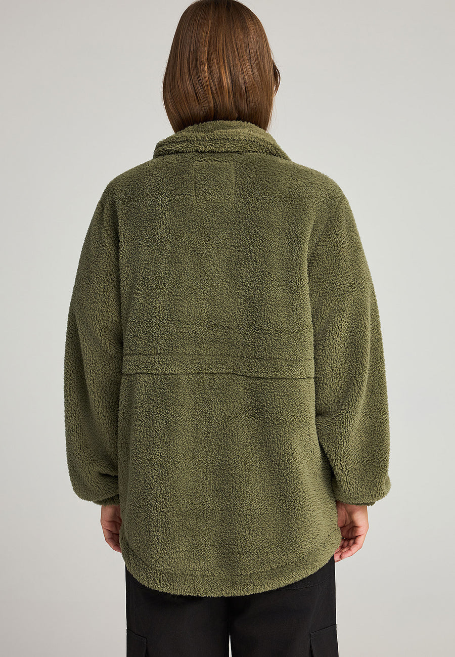 Hanorac cu fermoar din fleece pentru femei