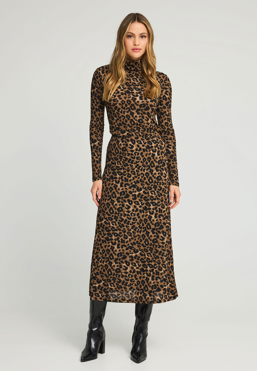 Fustă de damă cu imprimeu animal