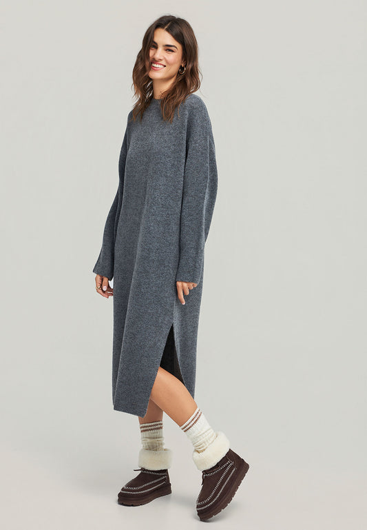 Rochie midi tricotată