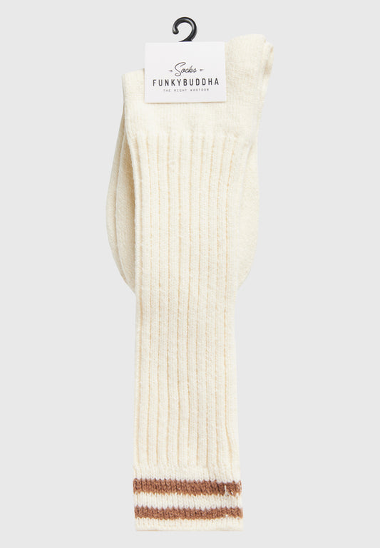 Șosete de damă cu dungă subtilă