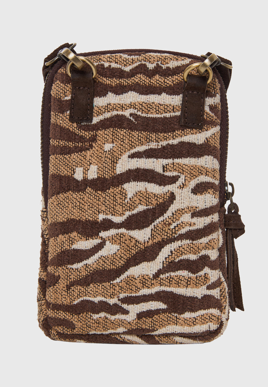 Geantă de telefon mobil pentru femei cu imprimeu animal