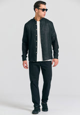 Pantaloni chino bărbătești - Esențiale - Negru