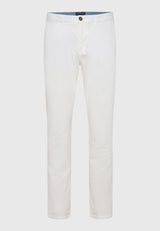 Pantaloni chino bărbătești - Esențiale - Albi