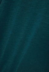 Tricou cu guler henley și croiuri brute - The essentials - Dark sea