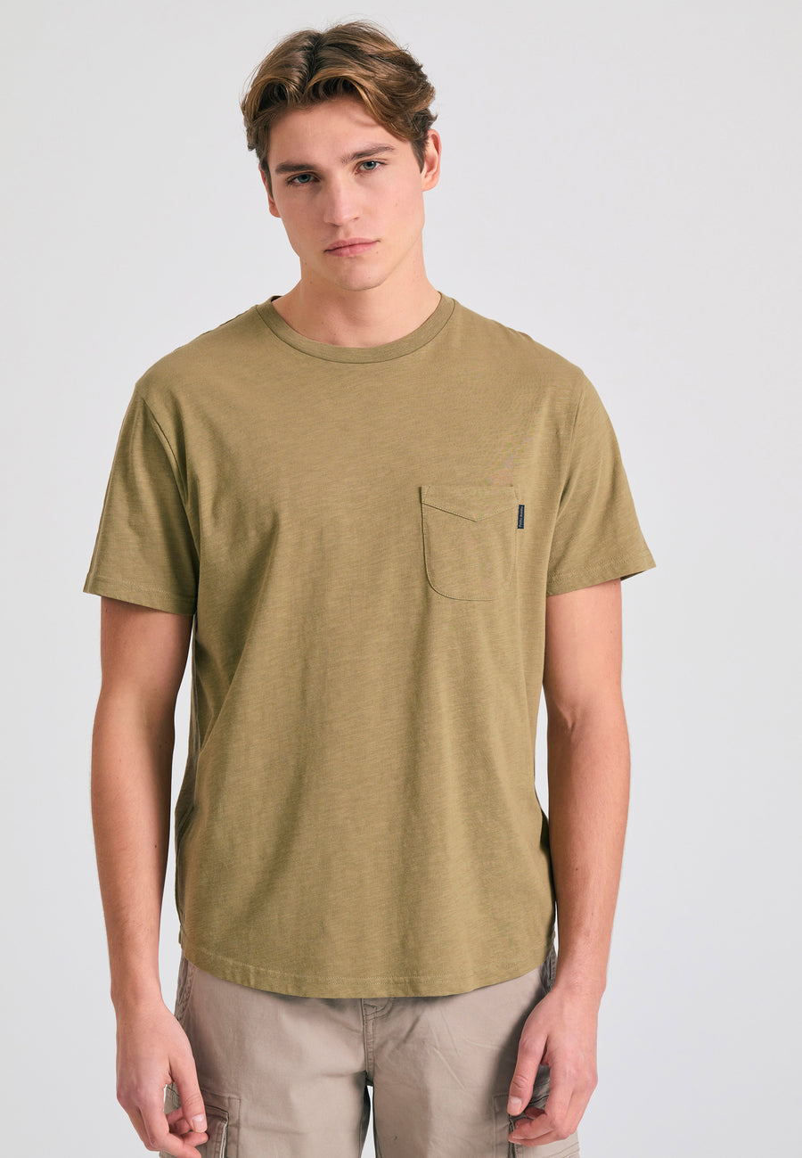 Tricou bărbătesc cu buzunar la piept - Oregano