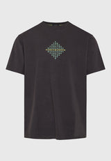 Tricou cu imprimeu pe piept - Antracit