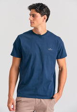 Tricou bărbătesc cu guler rotund - Esențiale