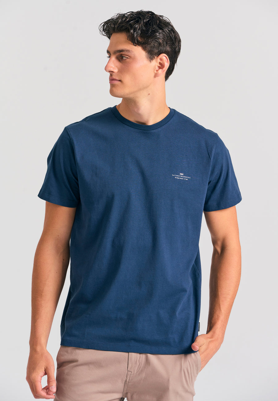 Tricou bărbătesc cu guler rotund - Esențiale