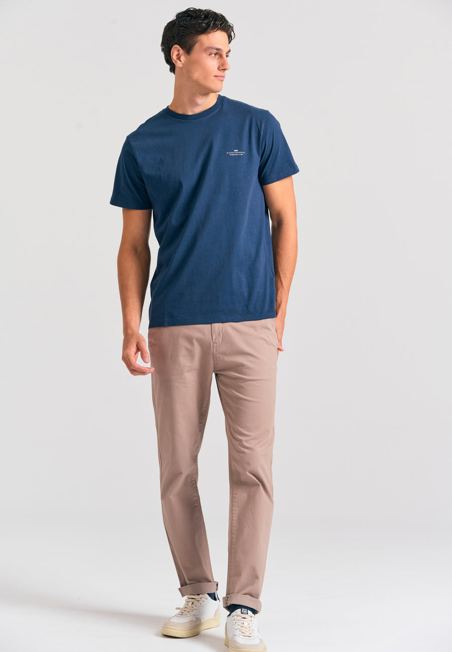 Tricou bărbătesc cu guler rotund - Esențiale