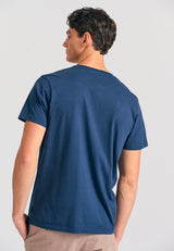 Tricou bărbătesc cu guler rotund - Esențiale