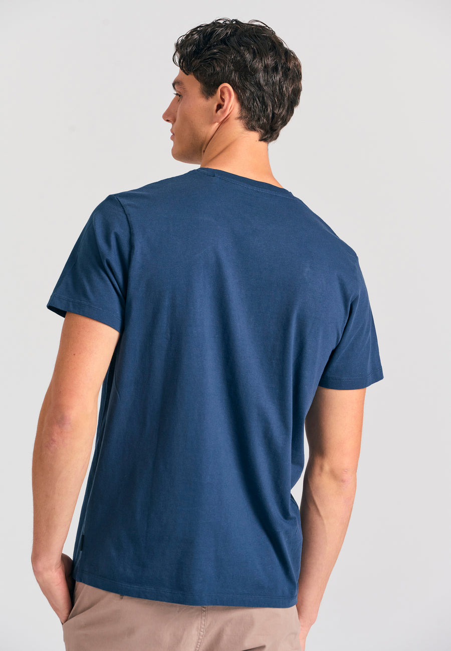 Tricou bărbătesc cu guler rotund - Esențiale