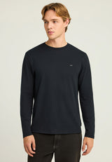 Tricou cu mânecă lungă și logo minimalist