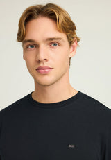 Tricou cu mânecă lungă și logo minimalist