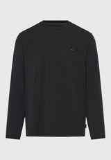 Tricou cu mânecă lungă și logo minimalist