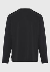 Tricou cu mânecă lungă și logo minimalist