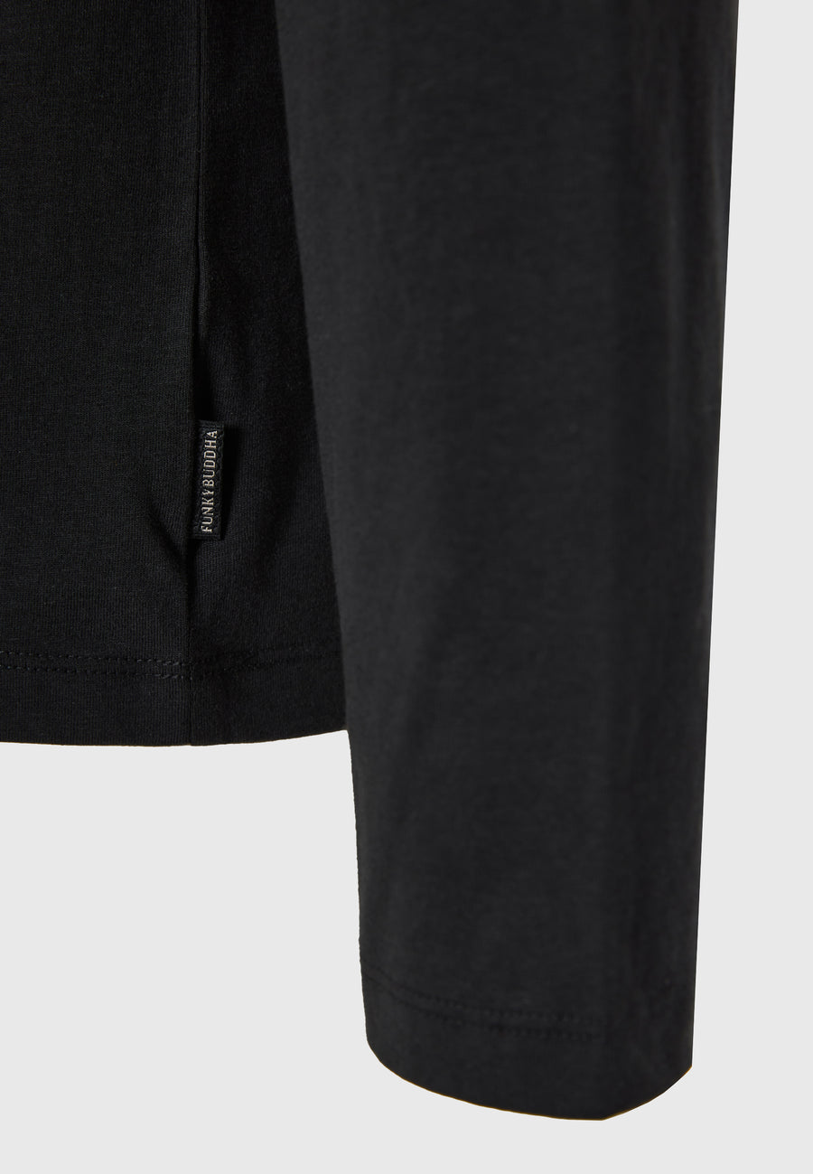 Tricou cu mânecă lungă și logo minimalist