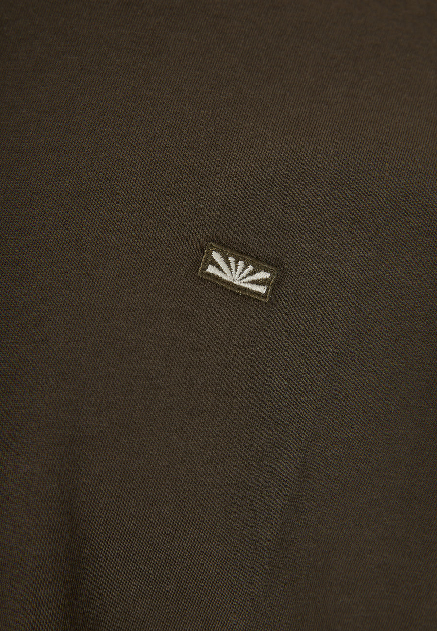 Tricou cu mânecă lungă și logo minimalist