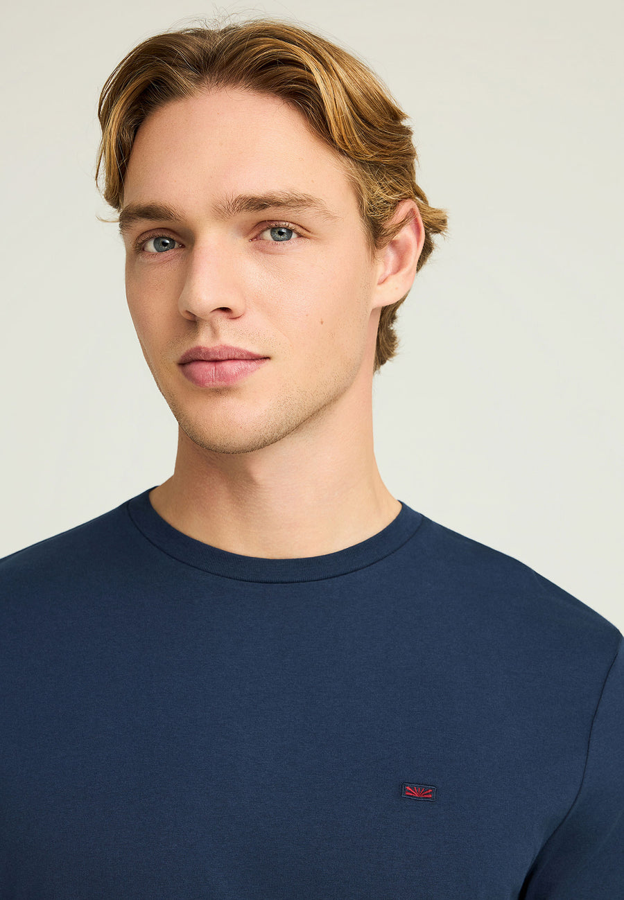 Tricou cu mânecă lungă și logo minimalist