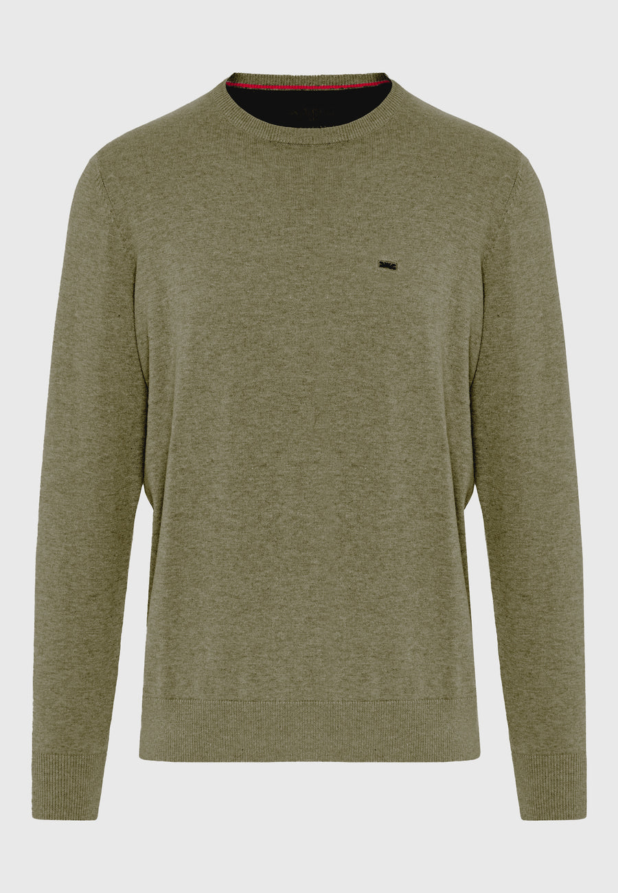 Pulover cu guler rotund pentru bărbați - Esențiale