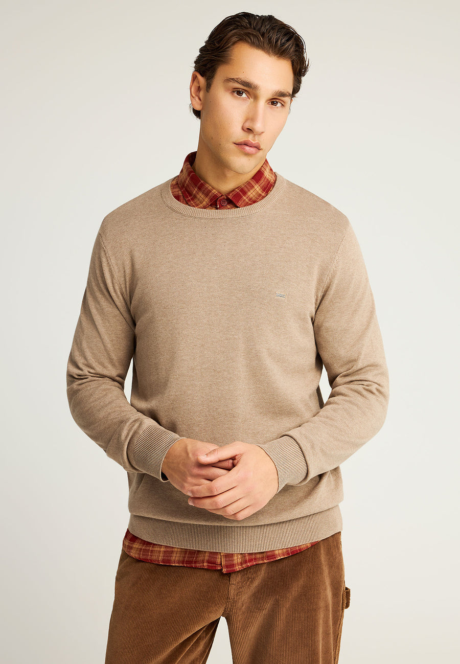 Pulover cu guler rotund pentru bărbați - Esențiale