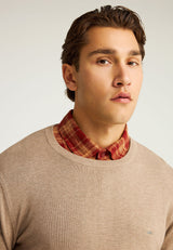 Pulover cu guler rotund pentru bărbați - Esențiale