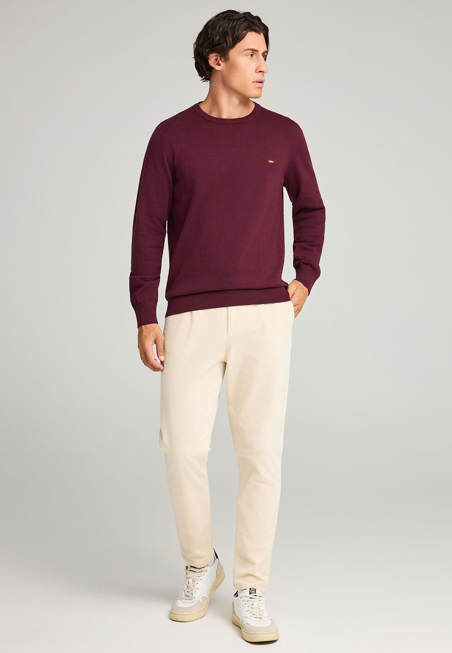 Pulover cu guler rotund pentru bărbați - Esențiale