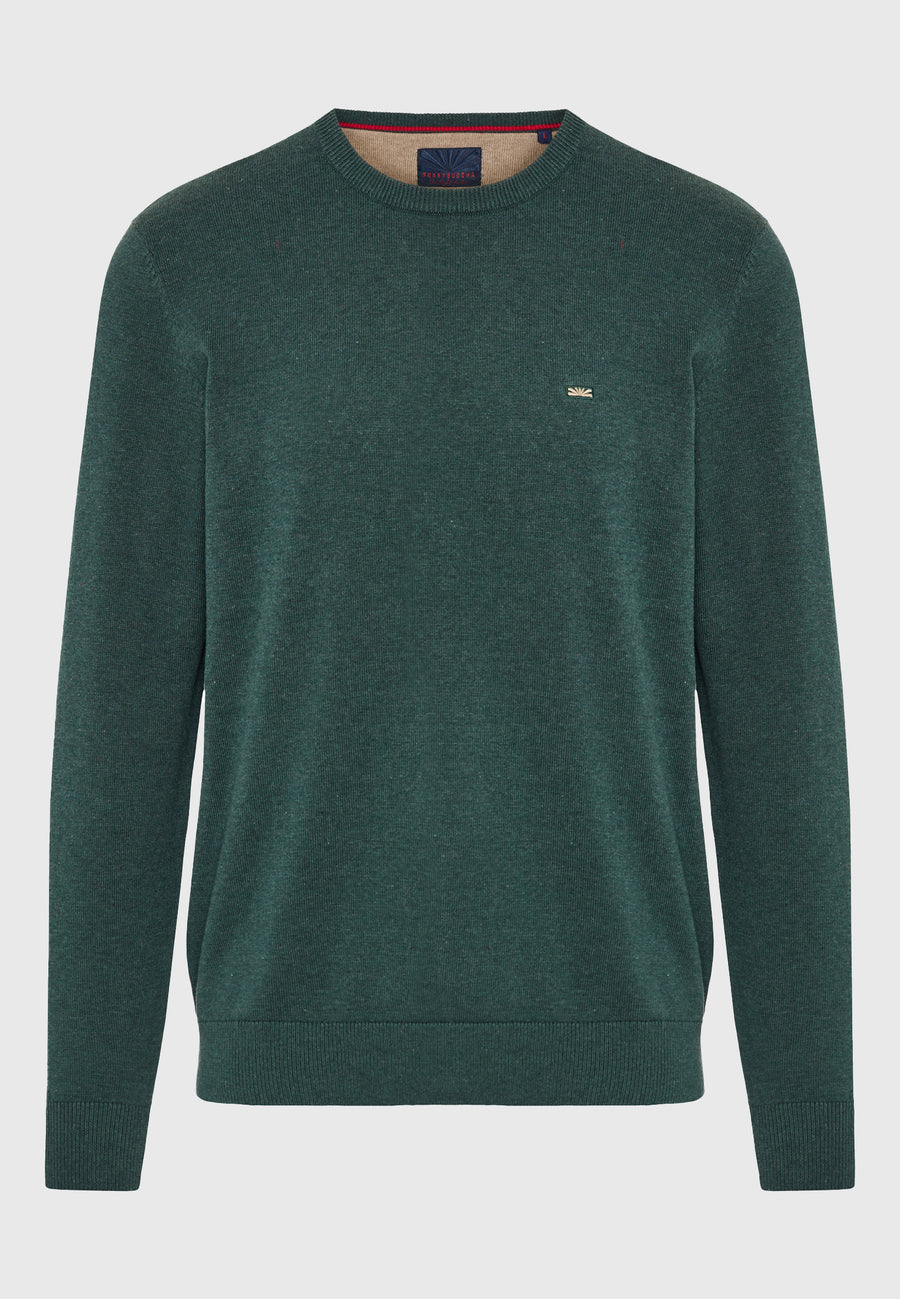 Pulover cu guler rotund pentru bărbați - Esențiale